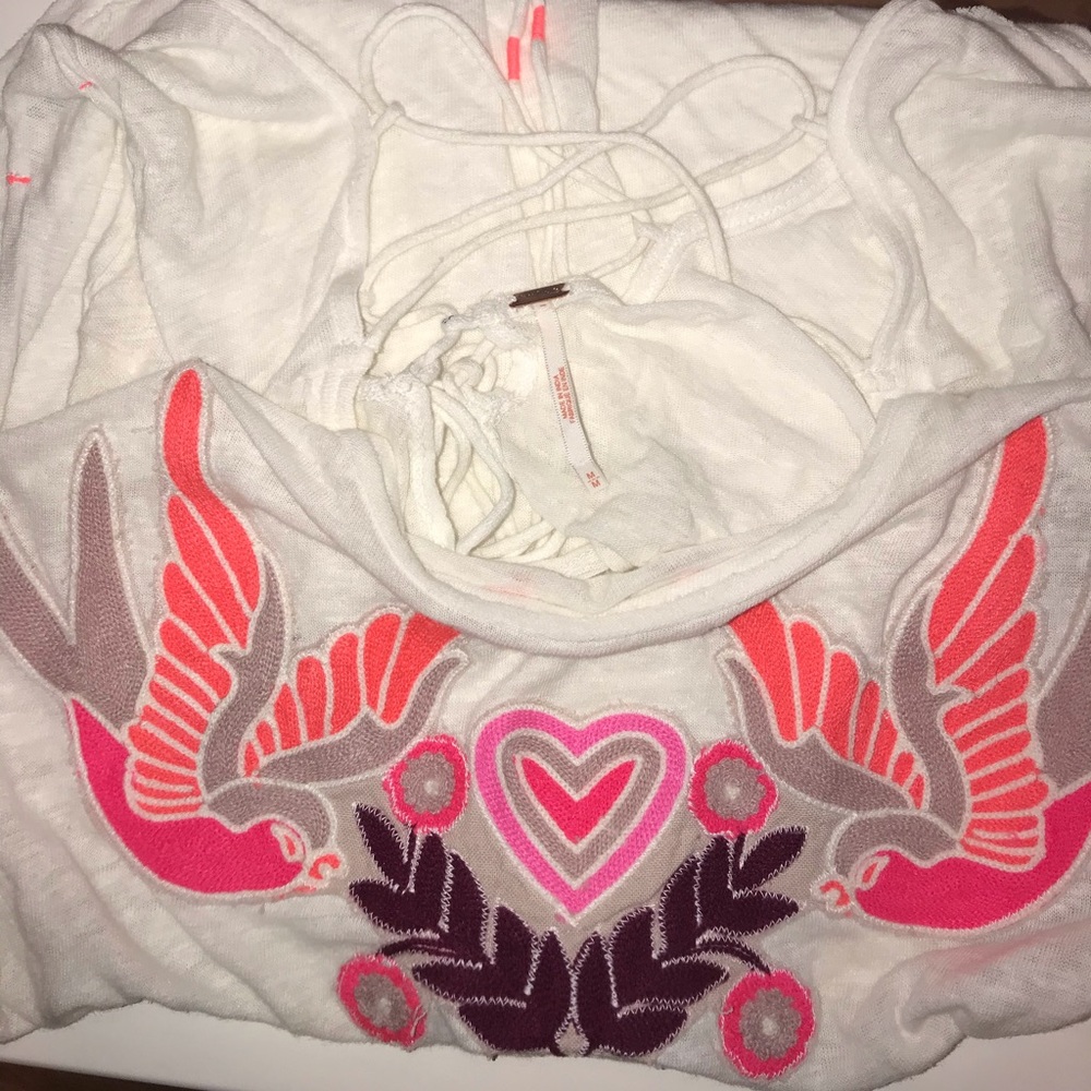 Free People “Hearts & Birds” Tank - Picture 3 of 3